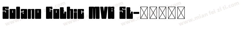 Solano Gothic MVB St字体转换